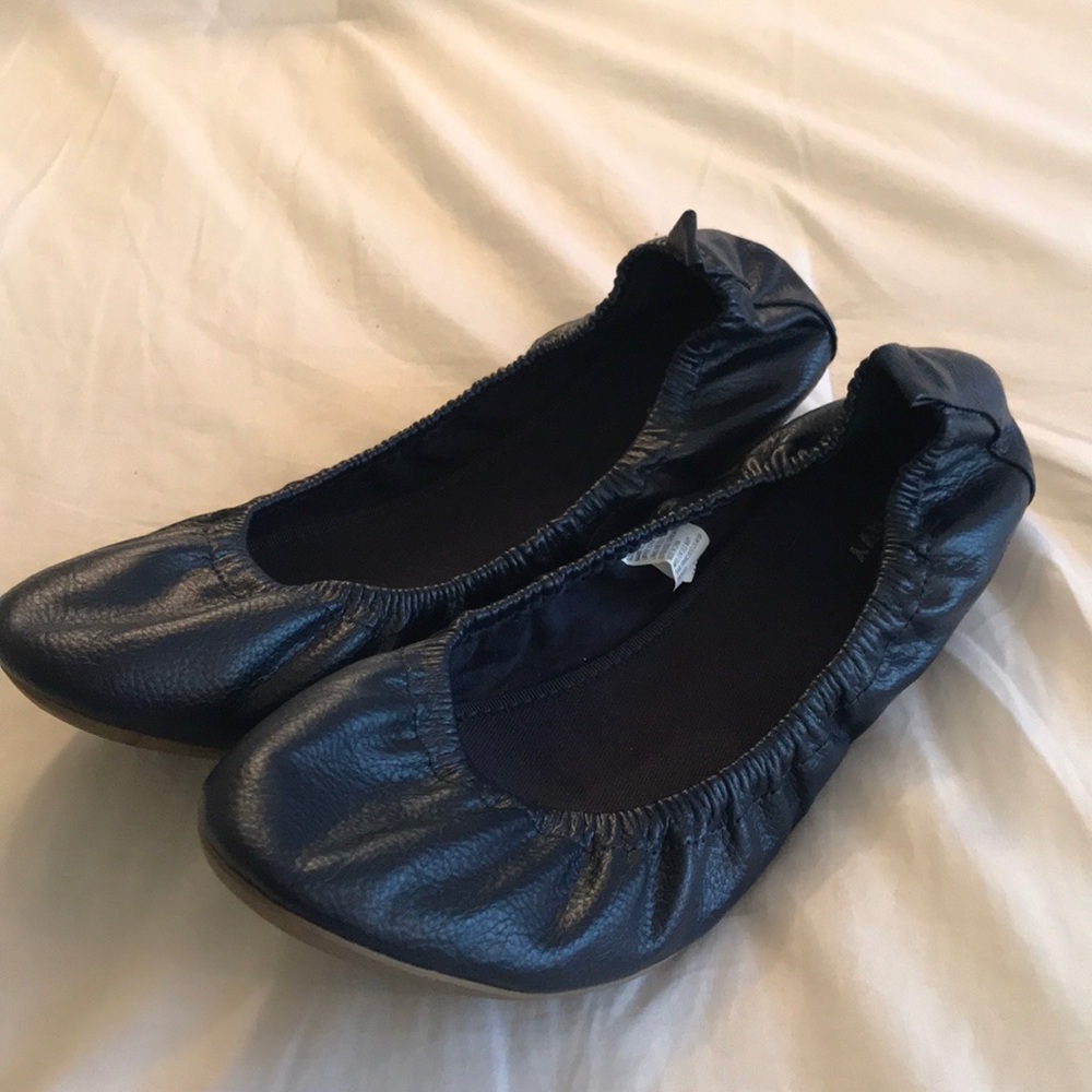 Faux leather slip on flats from Old Navy